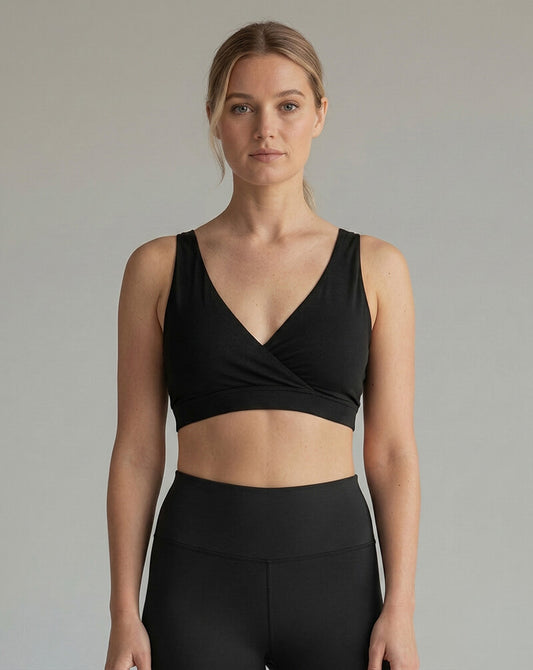 Black Leakproof Nursing Bra