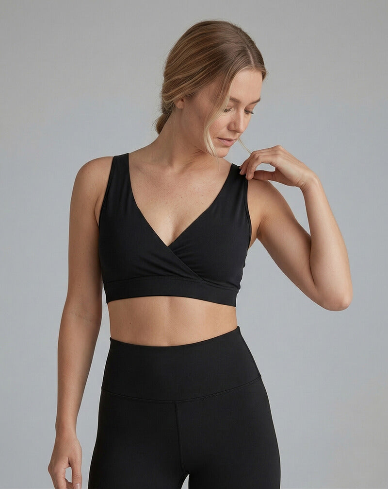 Black Leakproof Nursing Bra