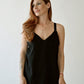 Black Nursing Top with Built-In Bra