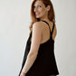 Black Nursing Top with Built-In Bra