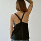 Black Nursing Top with Built-In Bra