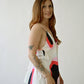 Colorful Nursing Top with Built-In Bra