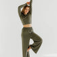 Khaki Comfort Flowy Pants