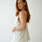 White Nursing Top with Built-In Bra